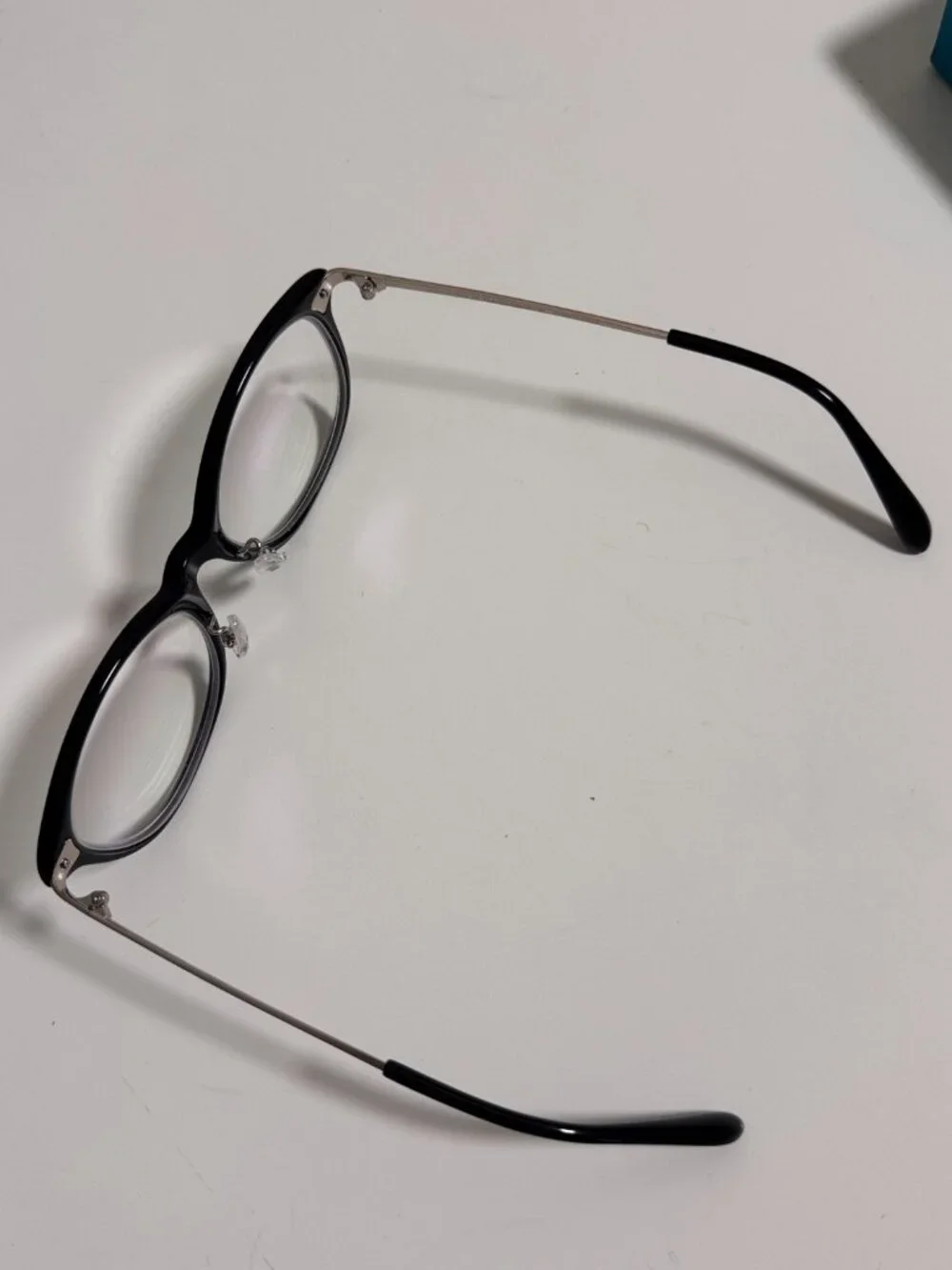 New Black Oval Eyeglasses Frame Only – Demo Lenses Removed, Add Your Own Rx Lens
